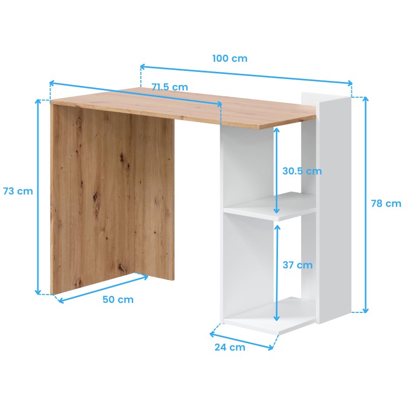 Pack Roble y Artik Escritorio cotas