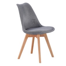 Silla Comedor o Salón Bistro Estilo Nórdico Color Gris