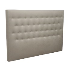 Cabecero de Cama con Capitoné Inverness Tela Color Beige 165 cm