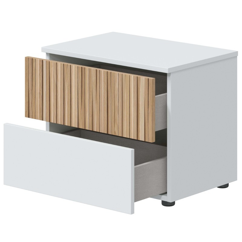 Dormitorio Matrimonio Estilo Nórdico Completo Muebles Natur y Blanco Artik Dormitorio Matrimonio Estilo Nórdico Completo Muebles Natur y Blanco Artik