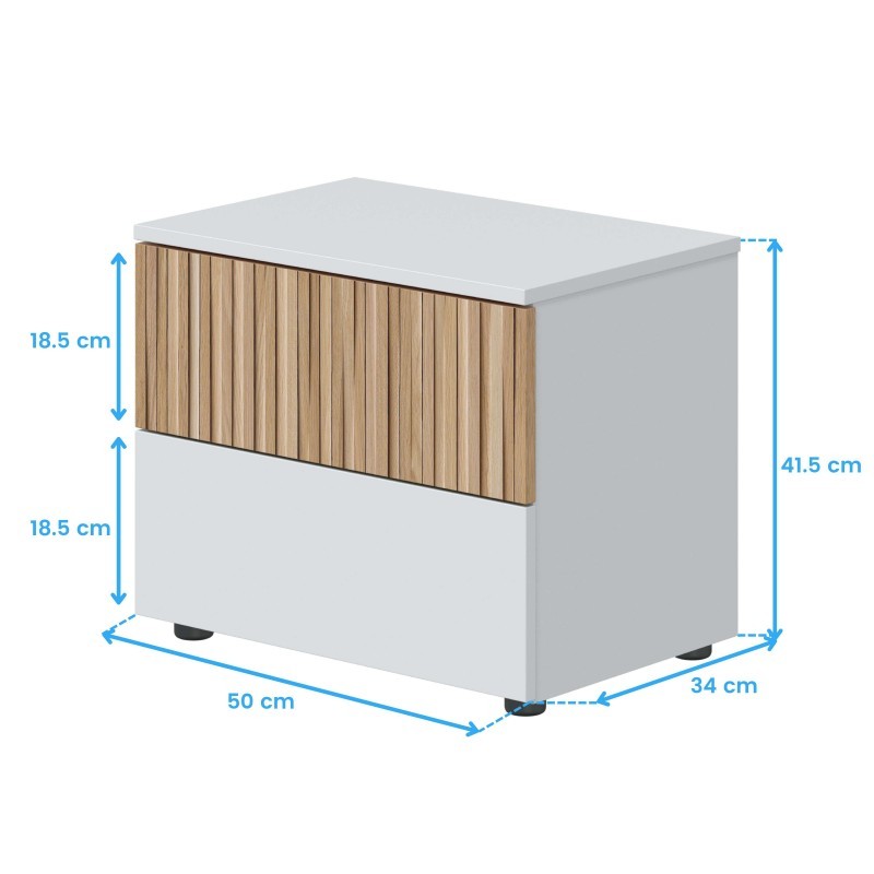 Dormitorio Matrimonio Estilo Nórdico Completo Muebles Natur y Blanco Artik Dormitorio Matrimonio Estilo Nórdico Completo Muebles Natur y Blanco Artik