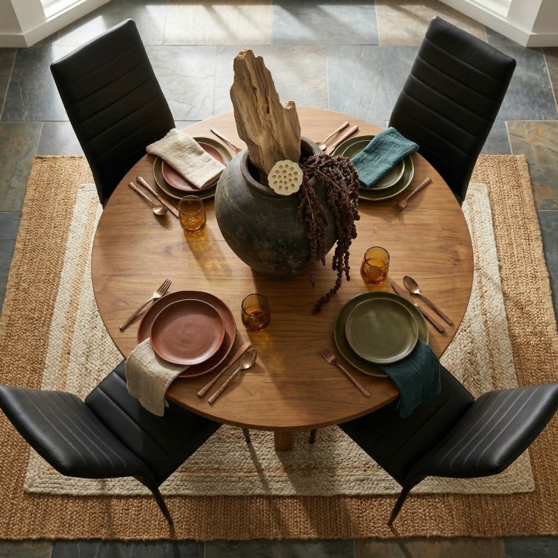 Silla de Comedor Avat Estilo Industrial Color Negro