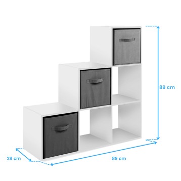 estanteria libreria blanco cotas