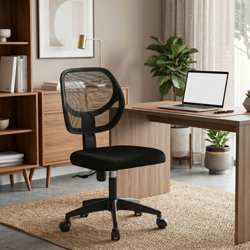 Silla Estudio Oficina Giratoria Dinamic Color Negro