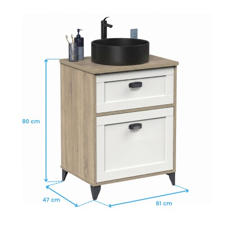 mueble baño toscana cotas