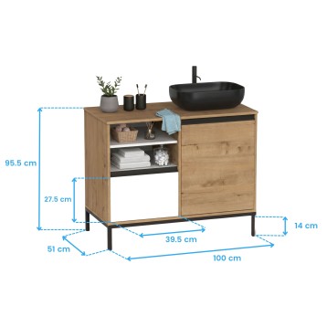 mueble baño tamesis cotas