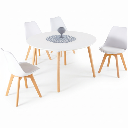 Conjunto mesa y sillas estilo Nórdico