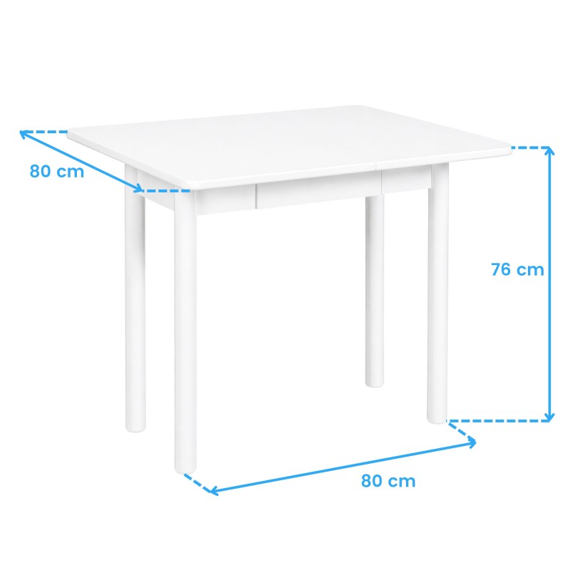 mesa cocina kitchi blanco cotas 1