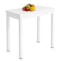 Mesa Cocina Extensible Bleca Color Blanco 80x76x40-80 cm