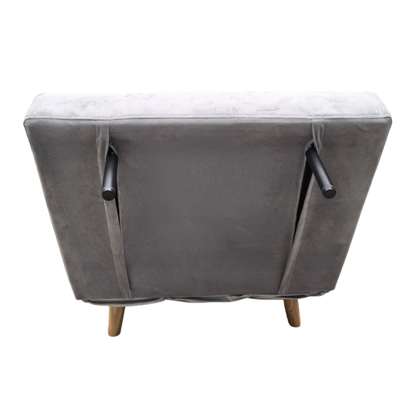 sillón cama gris claro 4