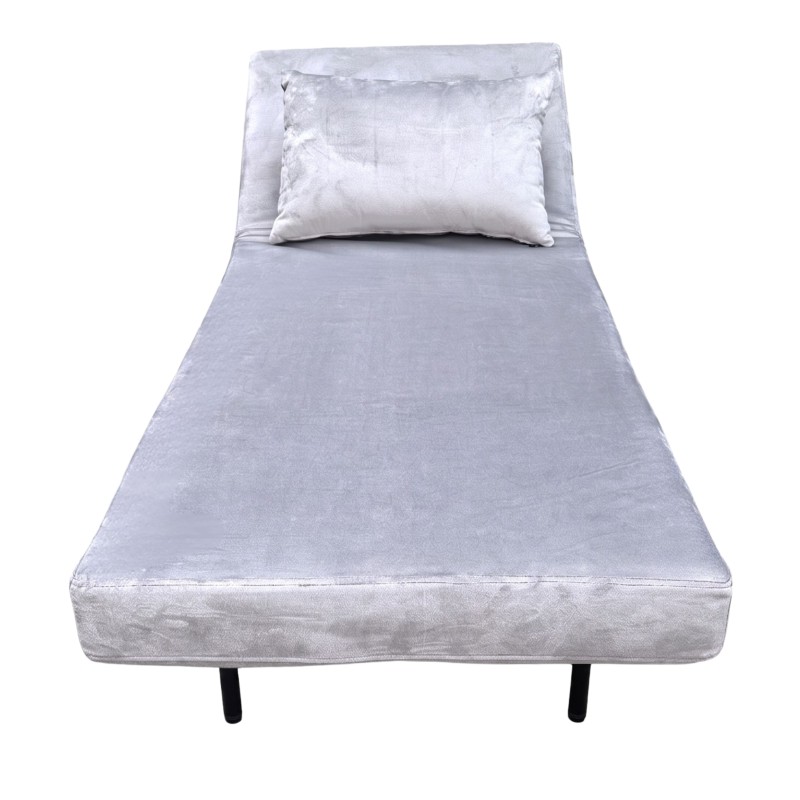 sillón cama gris claro 6