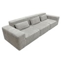 Sofá Modular Horizon 3 Plazas Gris Claro 307 cm