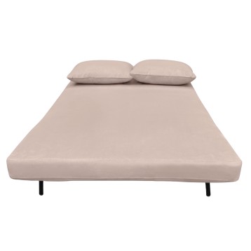 sillón cama 2 plazas beige 7