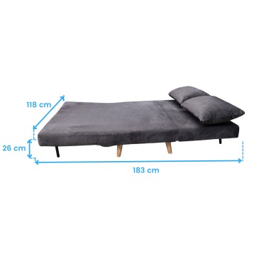sofa cama gris oscuro cotas 1