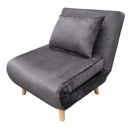 sillón cama gris oscuro portada