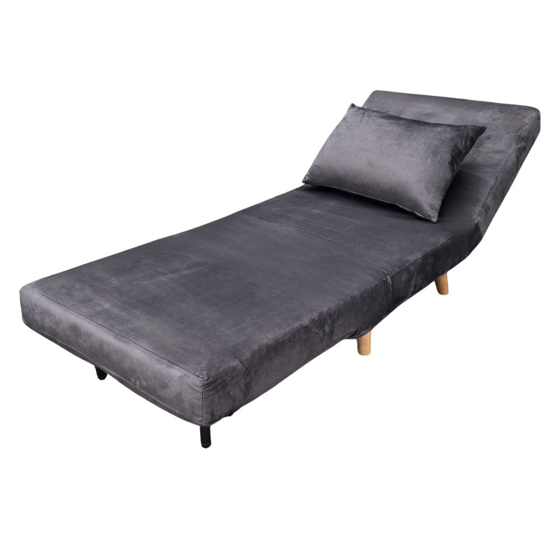 sillón cama gris oscuro 1