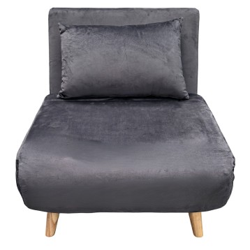sillón cama gris oscuro 2