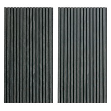 Pack de 2 Paneles Acústicos Silence Gris y Negro 60x120 cm