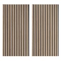 Pack de 2 Paneles Acústicos Silence Roble Nordish y Negro 60x120 cm