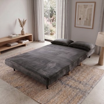 sofa cama gris oscuro 7