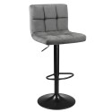 Taburetes Cocina Regulables Zenit Acolchado Velvet Gris 88-108 cm