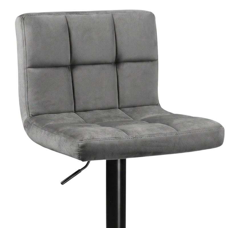 taburete terciopelo gris 3