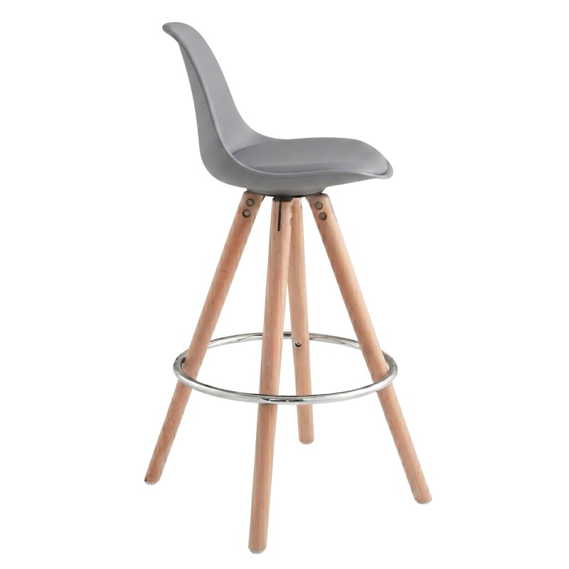 taburete alto gris 2