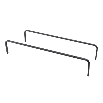 Par de herrajes superiores en metal negro para base somier