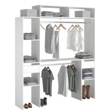 Vestidor Modular Custom Opción C+F Blanco 178x203 cm