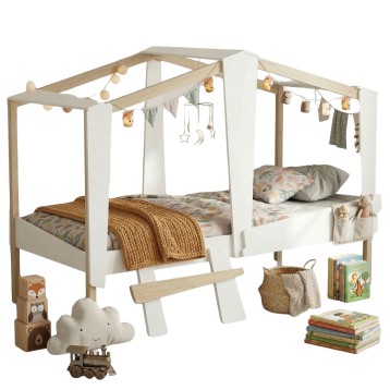 Cama Montessori Casita 90x200 cm Estilo Dormitorio Infantil