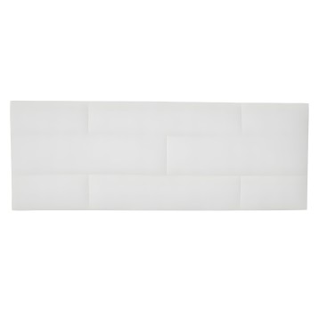 Cabecero tapizado blanco con paneles acolchados