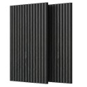 Pack de 2 Paneles Acústicos Silence Gris y Negro 60x120 cm