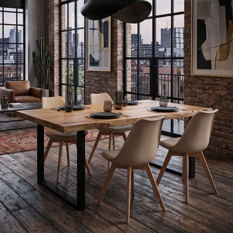 silla bistro beige 4