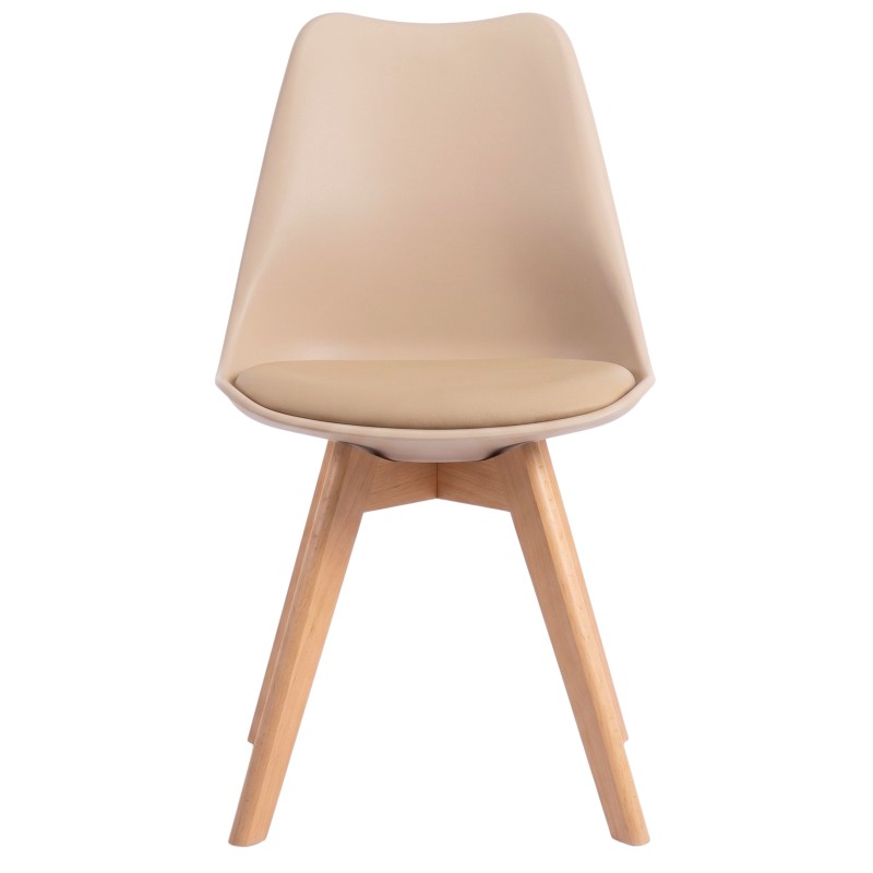 silla bistro beige 1