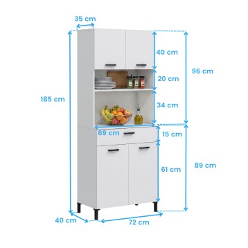 mueble cocina Luso cotas