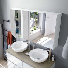 Mueble Auxiliar de Baño Pack Armario Espejo 120x65 cm