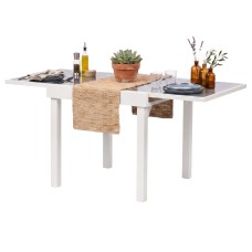 Mesa Exterior Extensible Piazza Color Blanco 90/180x76x90 cm