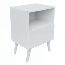 Mesita de Noche Losi Color Blanco 39x56 cm