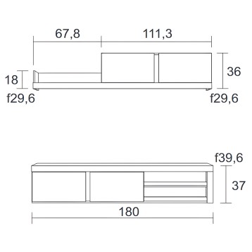Mueble TV modular medidas