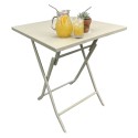 Mesa Exterior Plegable Greensboro Color Beige 70x73 cm