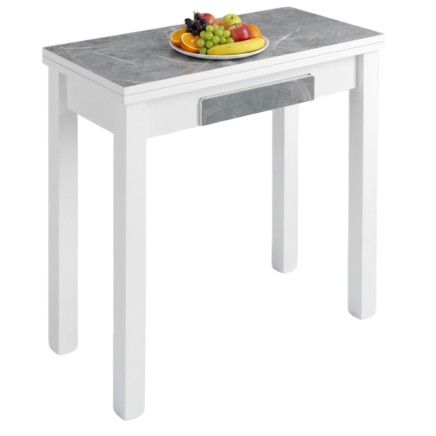mesa cocina bleca mármol portada