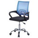 Silla giratoria Vita color negro y azul oficina despacho
