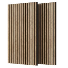 Pack de 2 Paneles Acústicos Silence Roble Nogal y Negro 60x120 cm