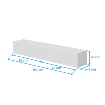 mueble tv kaway blanco cotas
