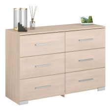 Cómoda para dormitorio Baltic Color Roble Japonés 121x81 cm