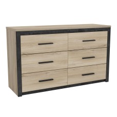 Cómoda Para Dormitorio Industrial Urano 129x77 cm