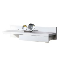 Mueble De Entrada Cajún Recibidor Colgado Color Blanco 70 cm