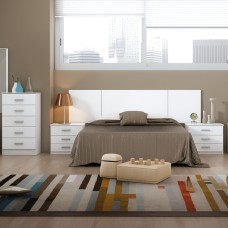 Muebles Dormitorio Matrimonio Couple color blanco Mate