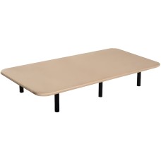 Base Tapizada 3D Beige Con 6 Patas
