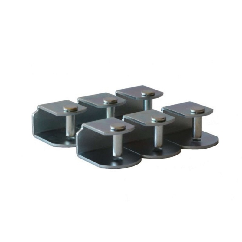 Juego de 6 patas ajustables de metal para muebles con tuerca de fijación